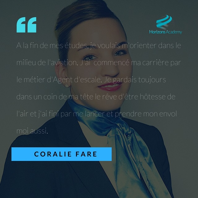 Interview Coralie Fare, Hôtesse de l'air en plein envol ! 